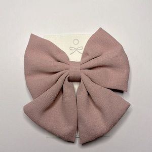 1 Fantasy Butterfly Clip Bow 5 X 4”in Pink Beige Made by Hand
